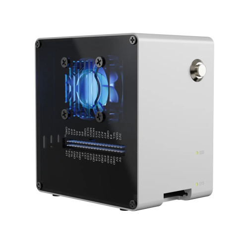 Sunfounder Pironman 5-Mini NVMe M.2 SSD PCIe Mini PC Case for Raspberry Pi 5