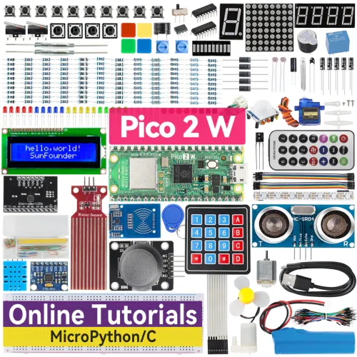 SunFounder Raspberry Pi Pico 2 W Ultimate Starter Kit