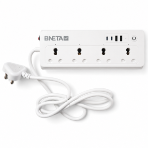 BNETA IoT IN04 Smart Wi-Fi Power Strip – 4 AC Sockets, 2 USB-C & 2 USB-A Ports